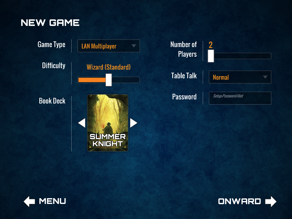 New Game LAN Multiplayer